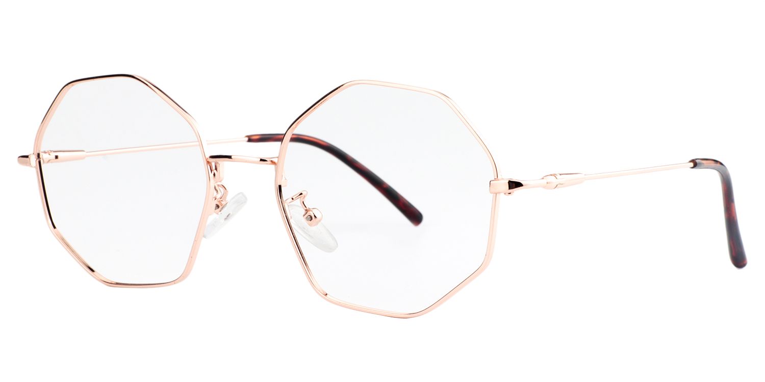 Petaled Gold Glasses | Zeelool Glasses2