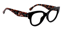Simone Round Black Eyeglasses3