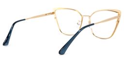 Maxwell Cateye Blue Glasses4