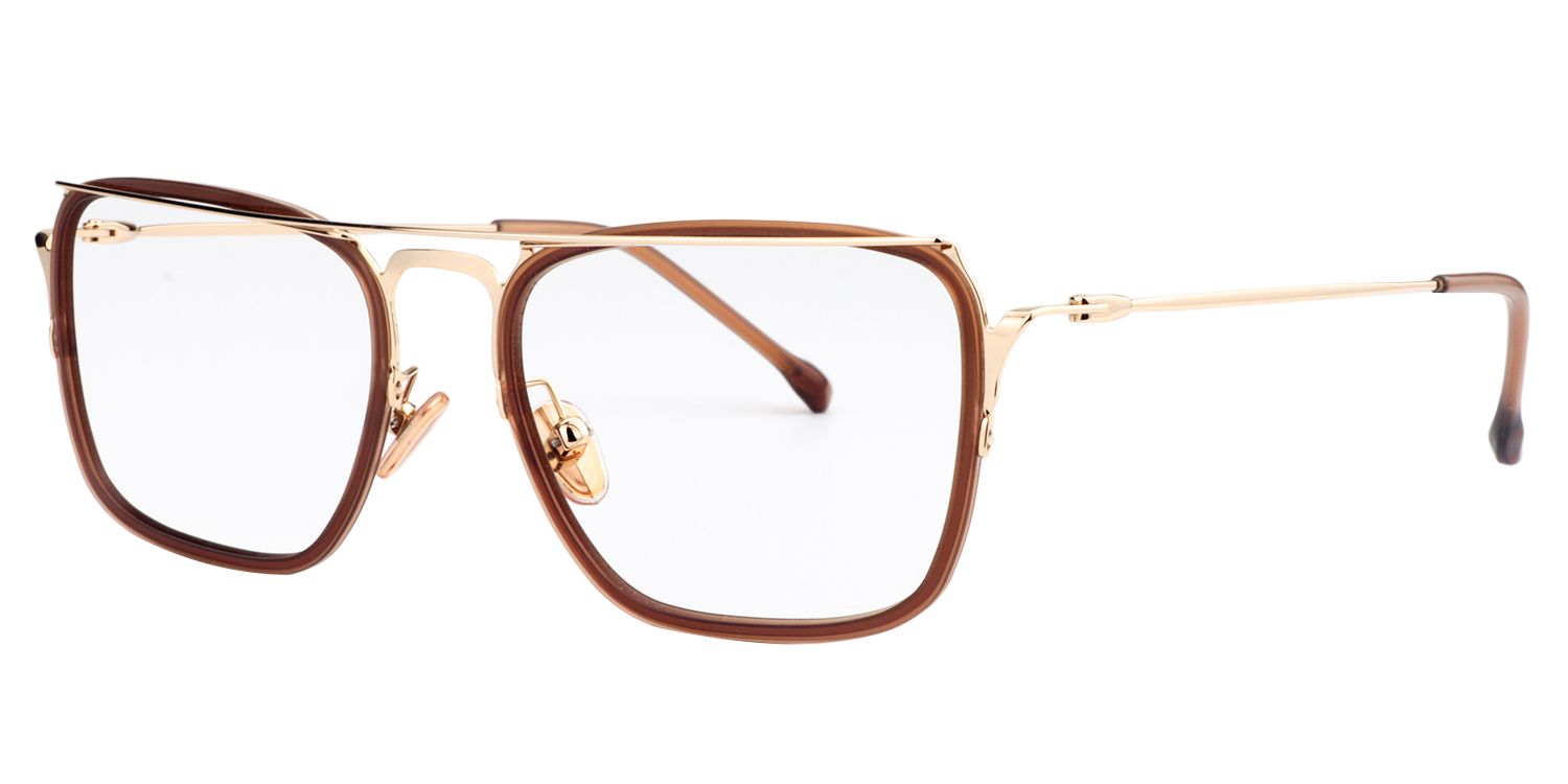 Aviator Brown Glasses | Zeelool Glasses2