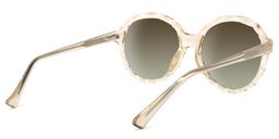 Lila Round Beige Sunglasses4