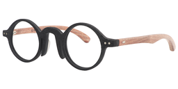 Alexis Round Black Glasses3