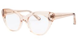 Andrea Cat Eye Beige Glasses2