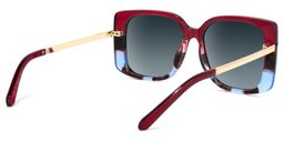 Nancy Square Red Sunglasses4