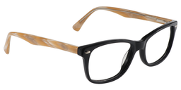Aaron Rectangle Black Glasses3