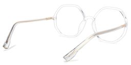 Noelle Geometric Clear Glasses4
