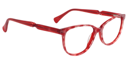 Deanna Oval Red Glasses3