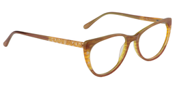 Grace Oval Light & Brown Glasses3