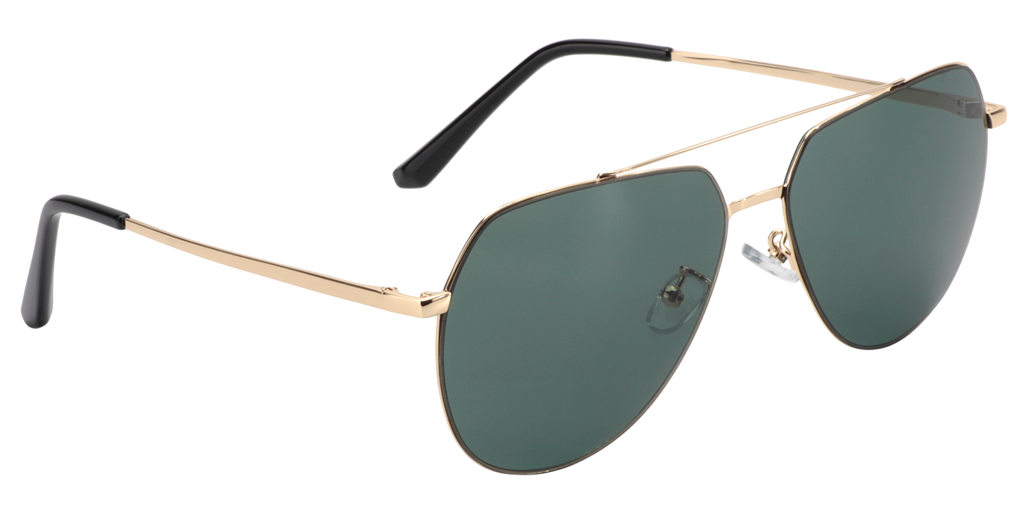 Geometric Gold Sunglasses | Zeelool Sunglasses3