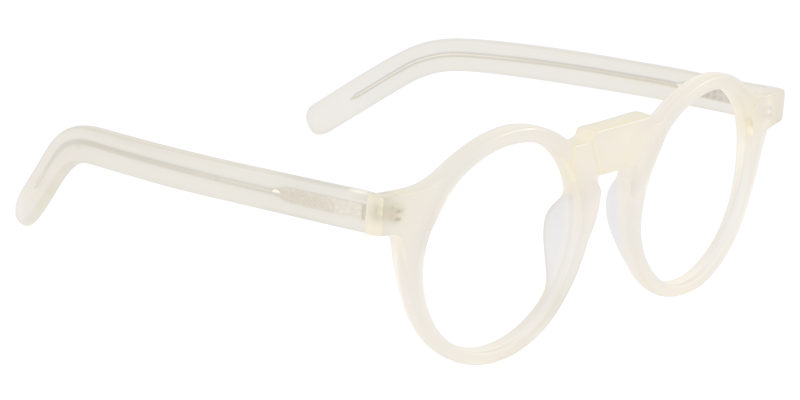 Round Ivory Glasses | Zeelool Eyewear3