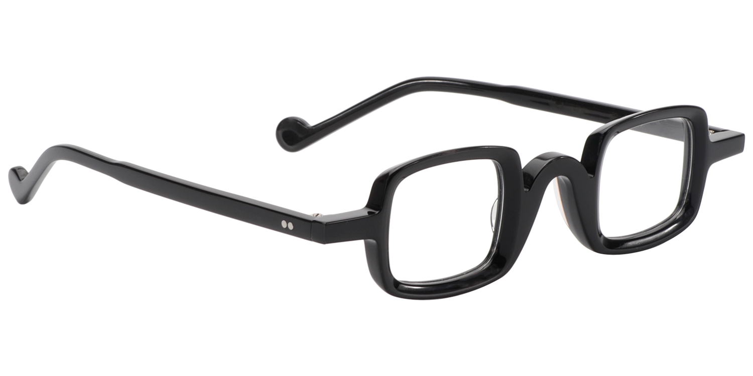 Sheila Square Black Glasses | Zeelool Eyeglass Frames3