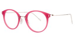 Fiona Round Rosered Glasses2