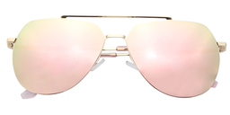 Sylvia Geometric Pink Sunglasses1