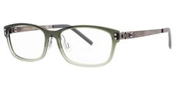 Talisa Rectangle Green Glasses2