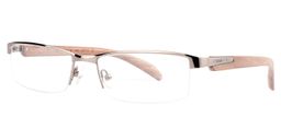 Yvonne Rectangle Rose Gold Glasses3