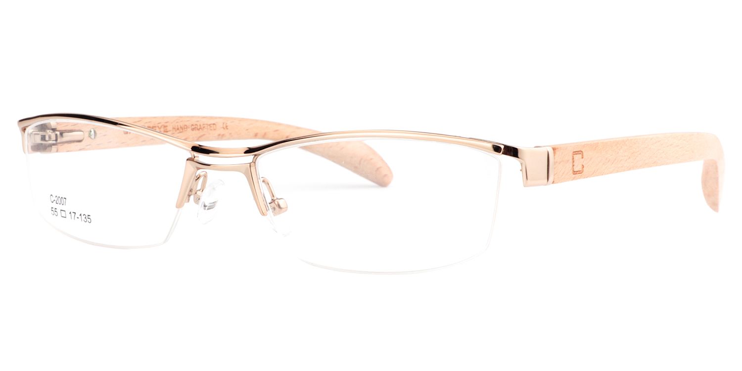 Rectangle Gold Glasses | Zeelool Glasses2