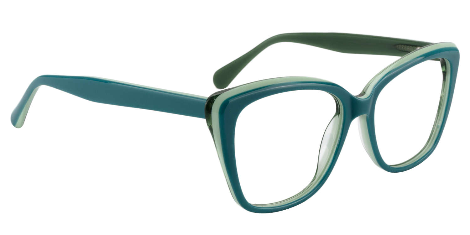 Cat eye Green Glasses | Zeelool Glasses2