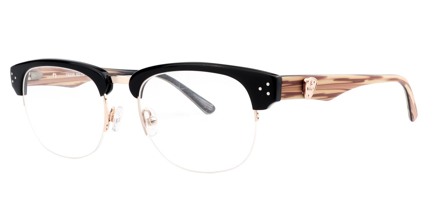 Browline Black Glasses | Zeelool Glasses2