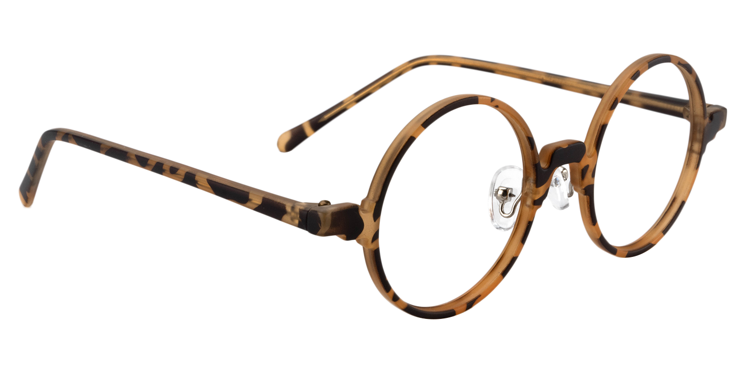 Round Yellow Tortoise Glasses | Zeelool Glasses2