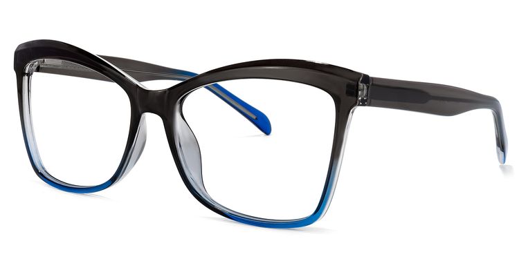Peter Cateye Dark-Gray Glasses