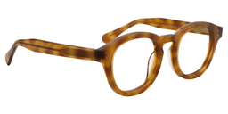 Caprice Round Light Brown Glasses3