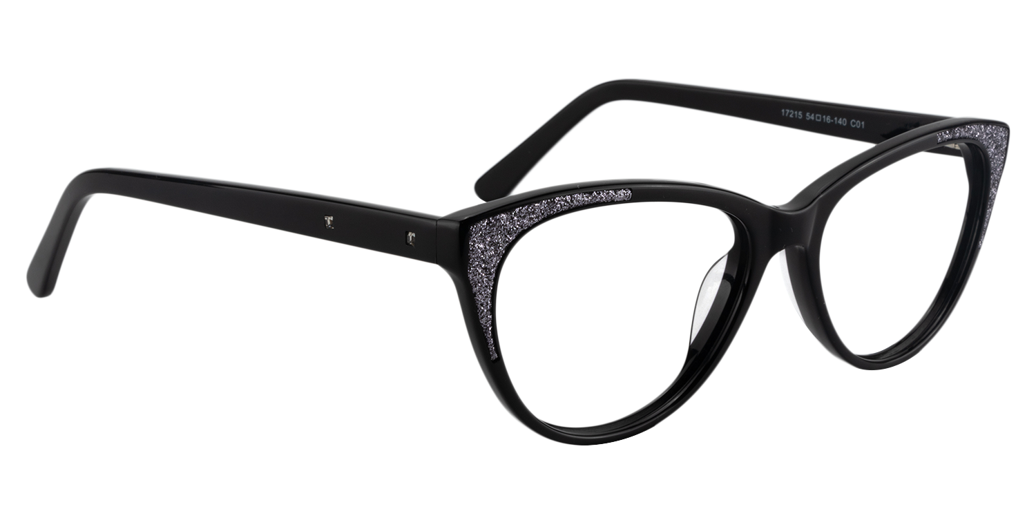 Cat eye Black Glasses | Zeelool Glasses3