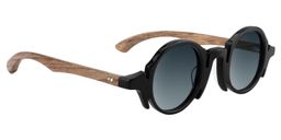 Charlie Round Black Sunglasses2