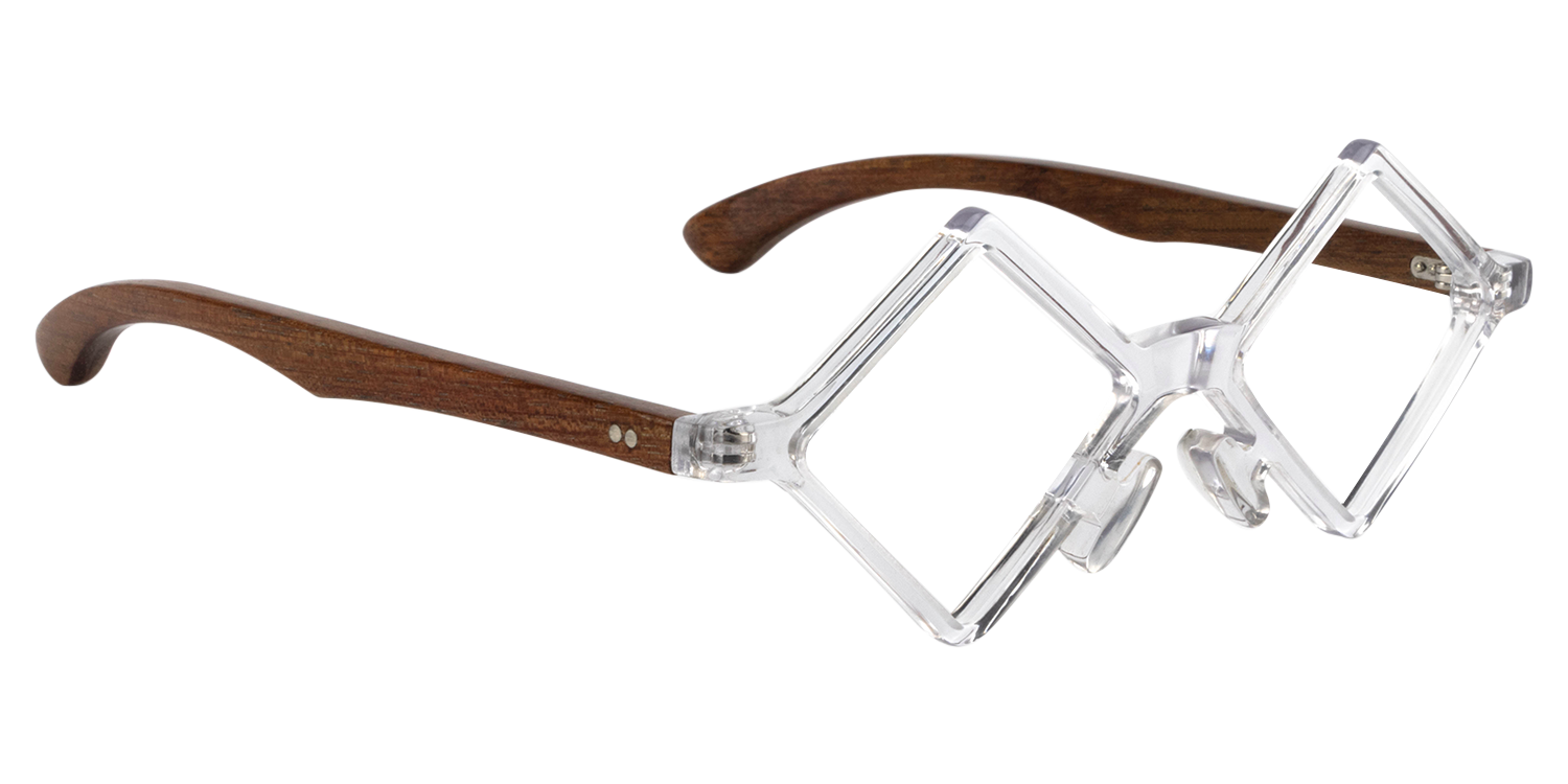 Geometric Clear Glasses | Zeelool Glasses2