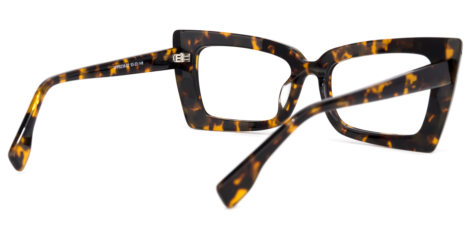 Rectangle Tortoise Glasses | Zeelool Eyeglasses4