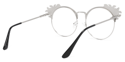 Falecia Cateye Silver Glasses4