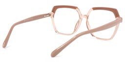 Norah Geometric Beige Glasses4