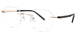 Clifford Round Gold Glasses2