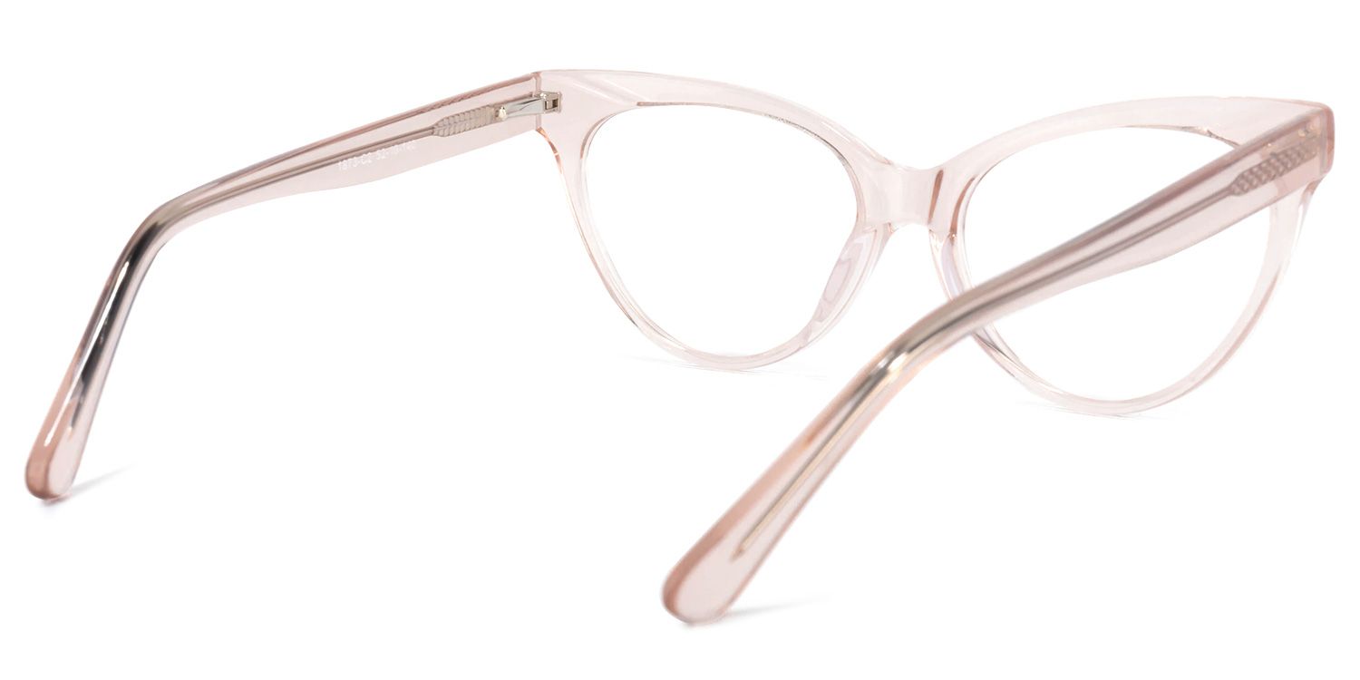 Cat Eye Beige Glasses | Zeelool Glasses4