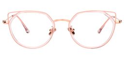 Mary Cute Cat Eye Pink Glasses0