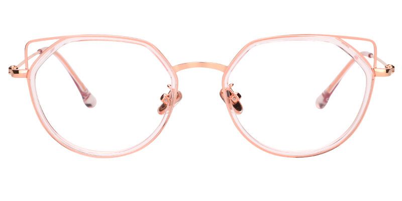 Mary Cute Cat Eye Pink Glasses