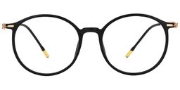 Eileen Round Black Glasses0