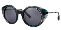 Gary Round Blue Sunglasses2