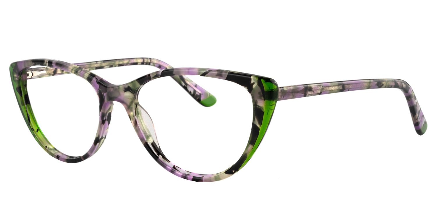 Oval Red Floral Glasses | Zeelool Glasses3