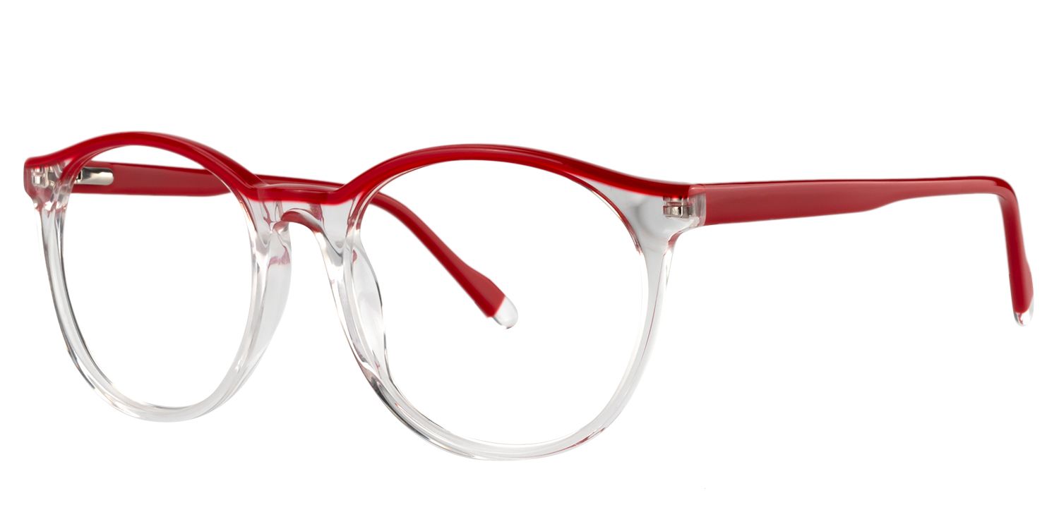Round Red Glasses | Zeelool Glasses2