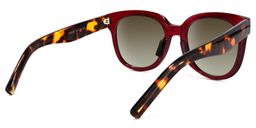 Harrell Square Dark-Red Sunglasses4