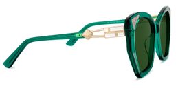Routh Geometric Green Sunglasses3