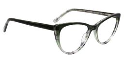 Jonathan Cat eye Dark-Green Glasses2
