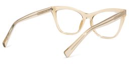 Raegan Cateye Beige Glasses4
