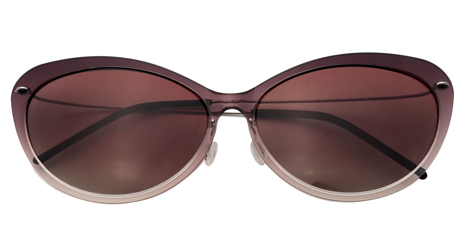 Cat-eye Light-Purple Sunglasses | Zeelool Sunglasses1