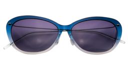  Abraham Cat-eye Blue Sunglasses1