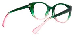 Migdalia Cateye Dark-Green Glasses4