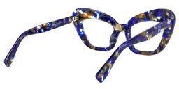 Tristan Cateye Blue-Floral Glasses4