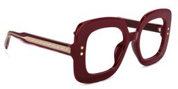 Eloise Square Dark-Red Glasses2