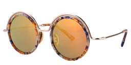 Alban Round Purple Floral Sunglasses2