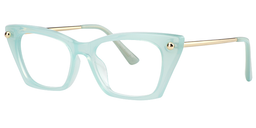 Nelly Cat Eye Green Glasses2